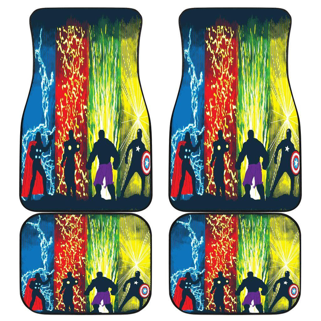 MV Car Floor Mats MV Hulk Thor Captain America Ironman Avengers Car Mats