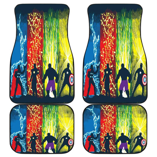 MV Car Floor Mats MV Hulk Thor Captain America Ironman Avengers Car Mats