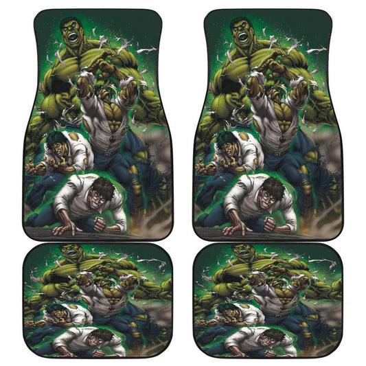 MV Car Floor Mats The Hulk Transformation Graphic MV Universe Car Mats