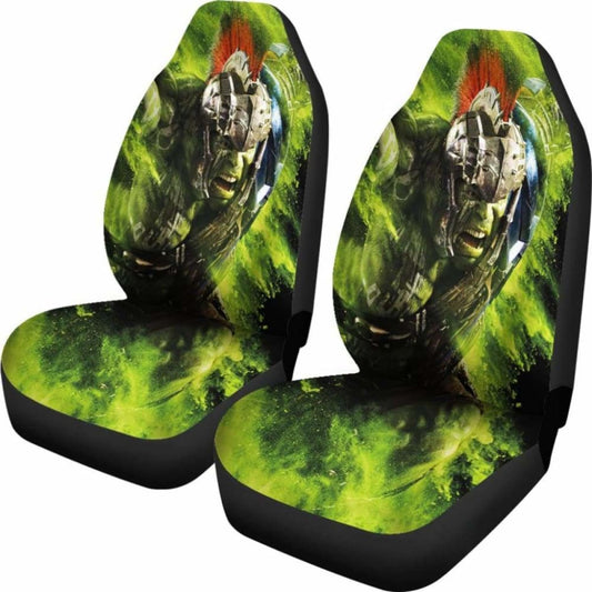 Hulk Car Seat Covers MV Hulk Warror Graphic Seat Covers Green