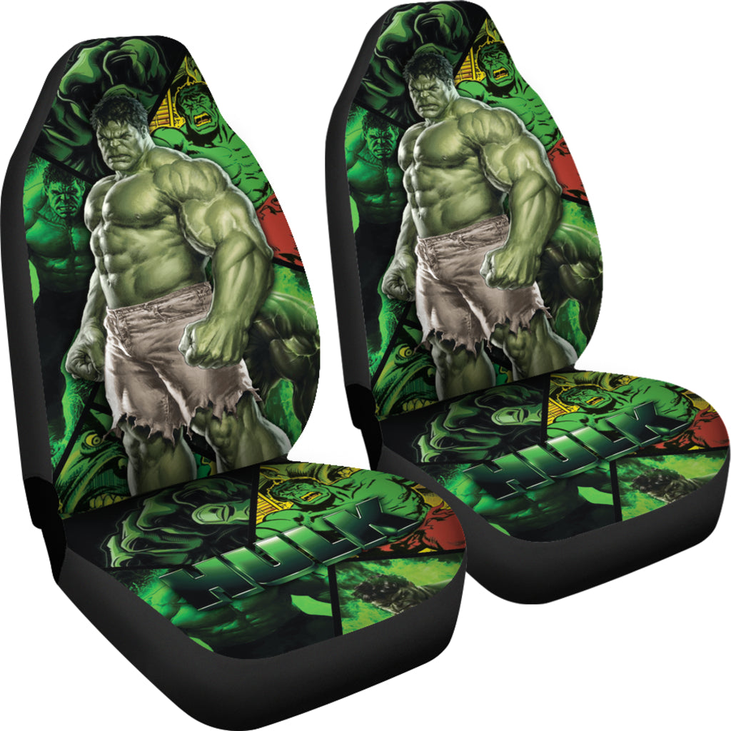 Hulk Car Seat Covers MV Hulk Hero Graphic Seat Covers Green