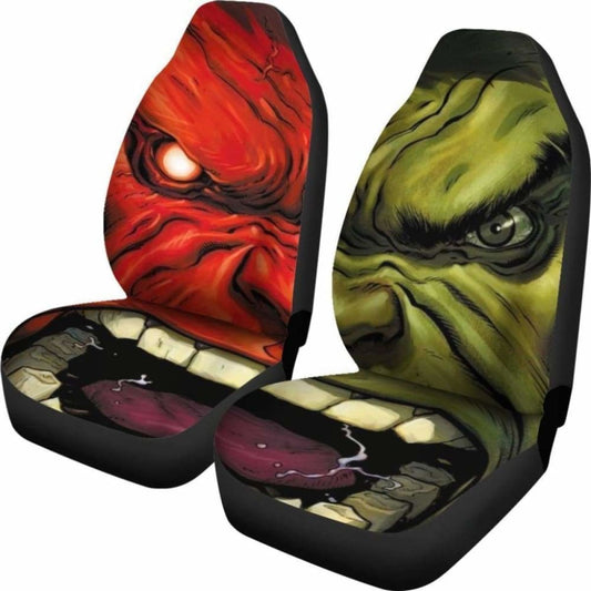 Hulk Car Seat Covers MV Hulk And Thunderbolt Seat Covers Green Red