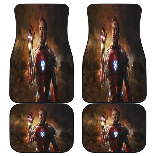 MV Car Floor Mats MV I Am IronMan The Finger Snap Graphic Car Mats