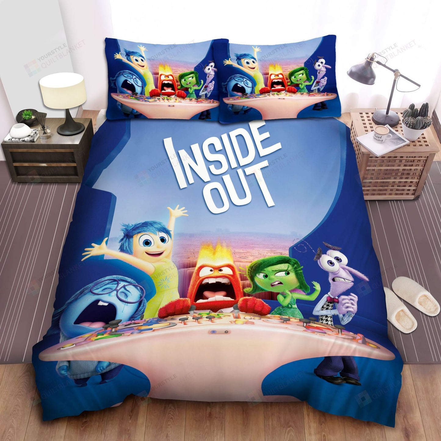 Inside Out Bedding Set DN Inside Out Emotions Control Room Duvet Covers Colorful Unique Gift