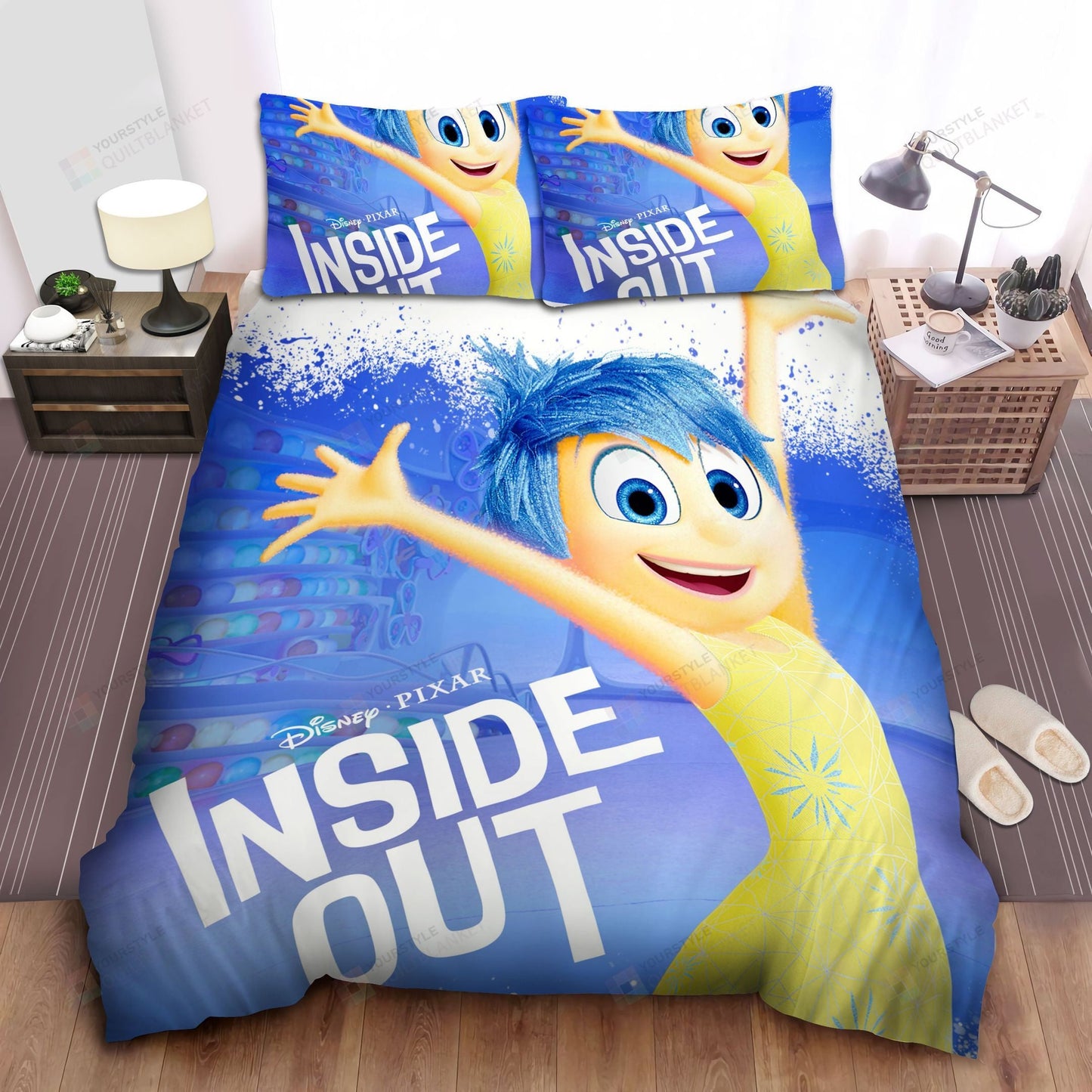 Inside Out Bedding Set DN Inside Out Joy Emotion Of Riley Duvet Covers Blue Unique Gift