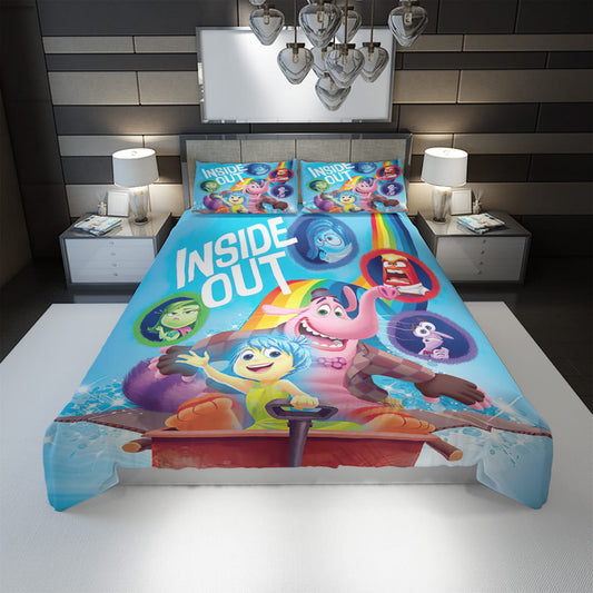 Inside Out Bedding Set DN Inside Out Characters Graphic Duvet Covers Colorful Unique Gift