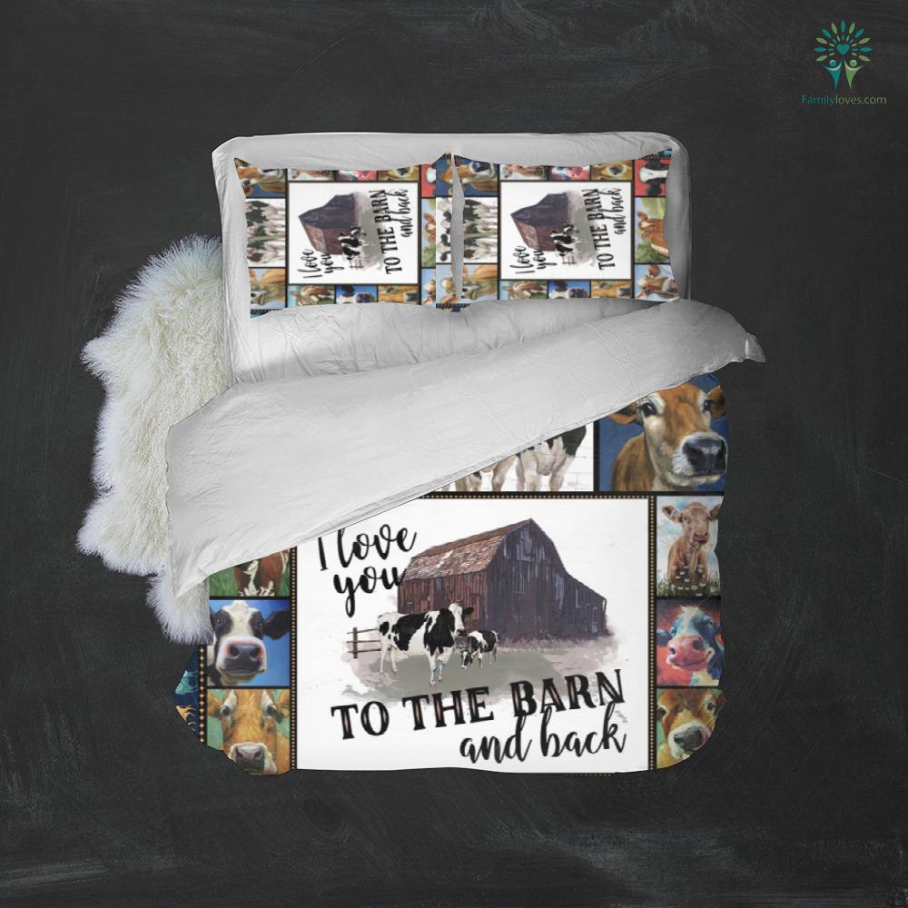 Cow Bedding Set I Love You To The Barn And Back Duvet Covers Colorful Unique Gift