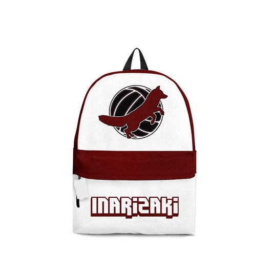 Haikyuu Backpack Inarizaki High School Team Symbol Backpacks Red White