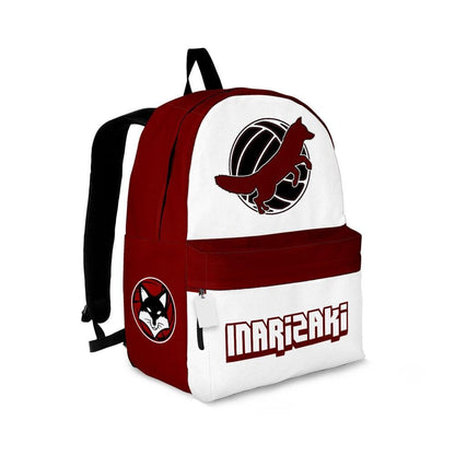 Haikyuu Backpack Inarizaki High School Team Symbol Backpacks Red White