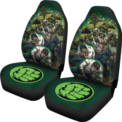 Hulk Car Seat Covers MV Incredible Hulk Symbol Seat Covers Green