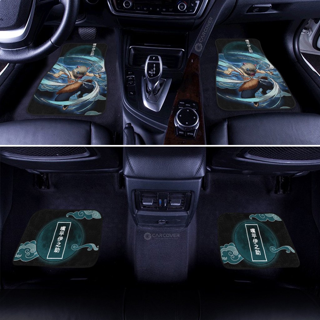 Demon Slayer Car Mats Inosuke Beast Breathing Car Floor Mats Anime Demon Slayer Car Floor Mats