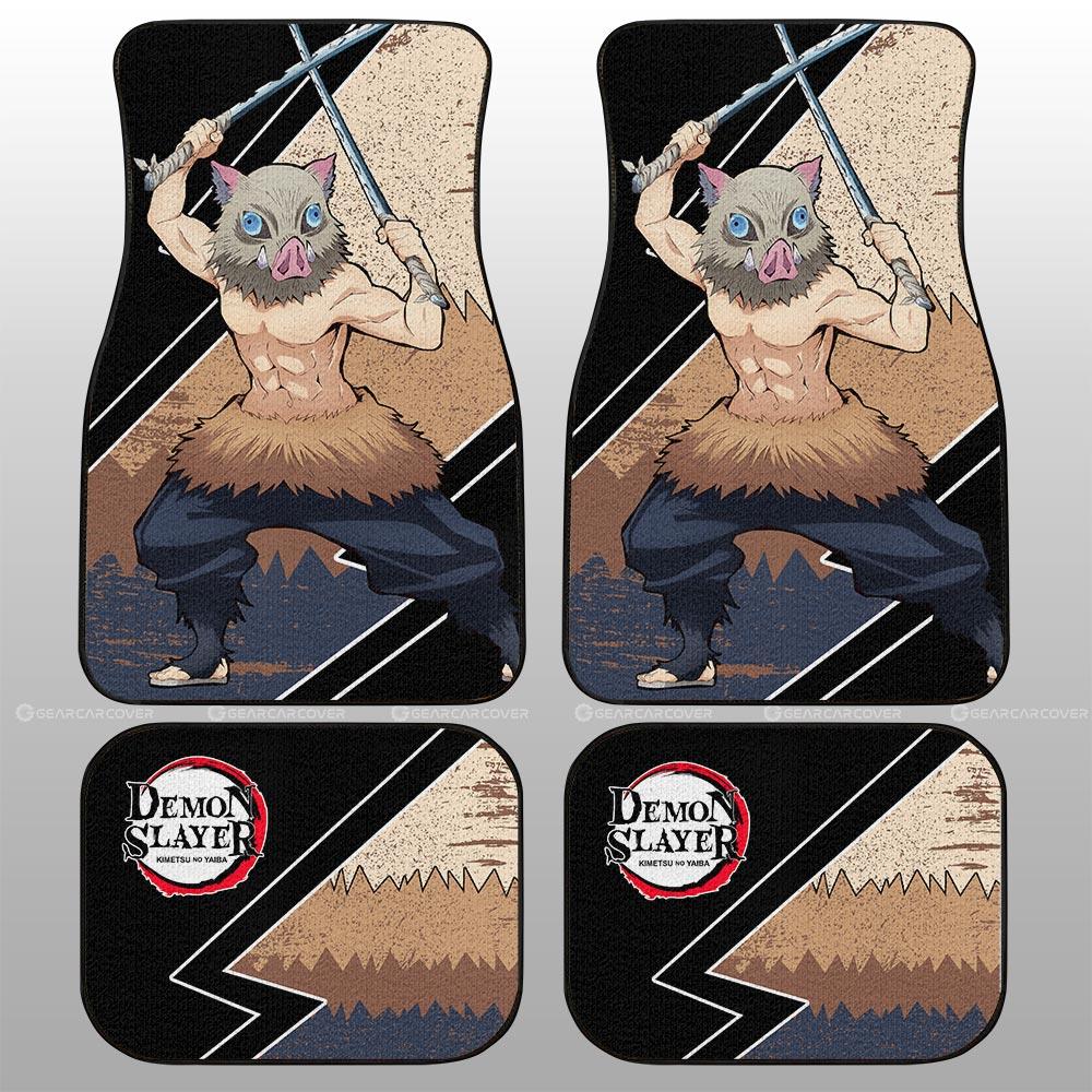 Demon Slayer Car Mats Inosuke Car Floor Mats Demon Slayer Car Floor Mats