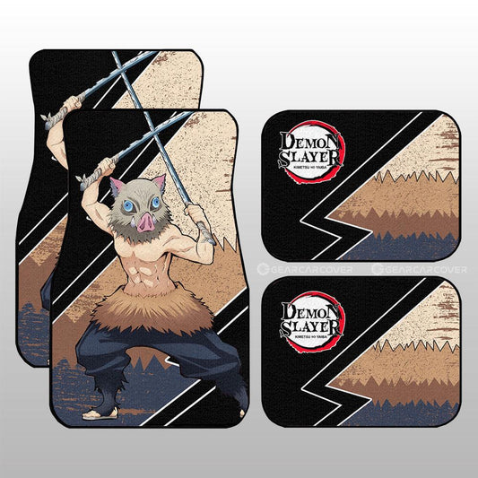 Demon Slayer Car Mats Inosuke Car Floor Mats Demon Slayer Car Floor Mats