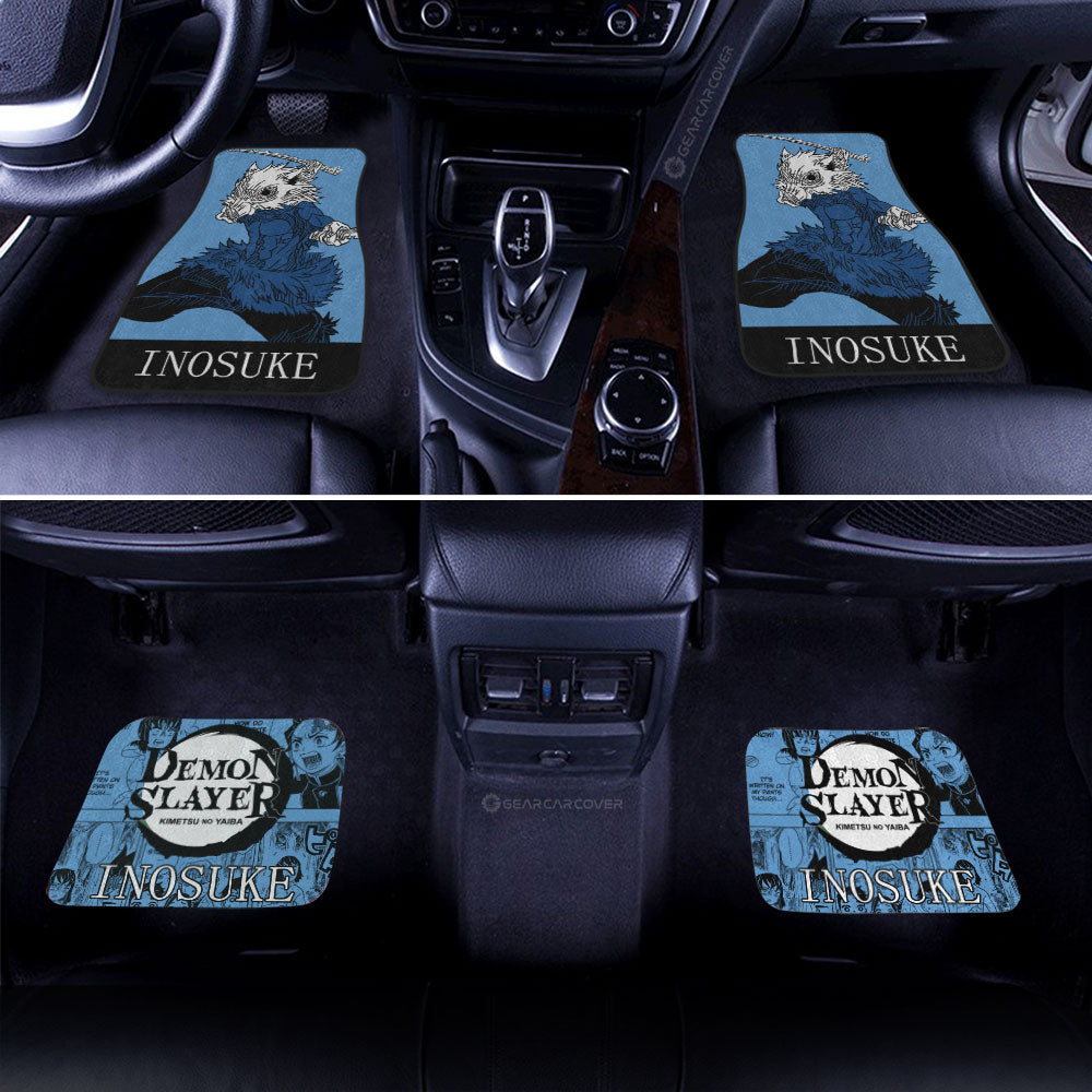 Demon Slayer Car Mats Inosuke Car Floor Mats Demon Slayer Car Floor Mats