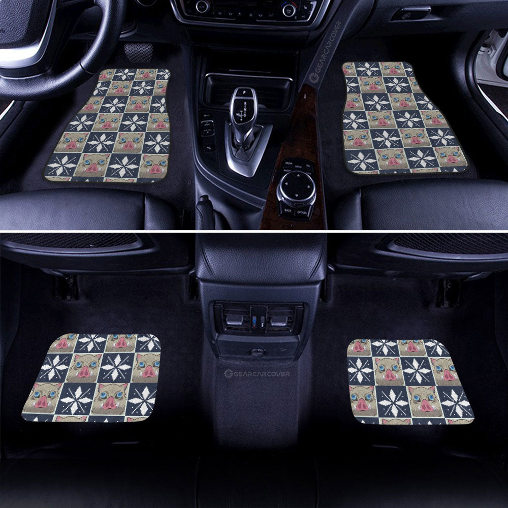 Demon Slayer Car Mats Inosuke Hashibira Car Floor Mats Demon Slayer Car Floor Mats