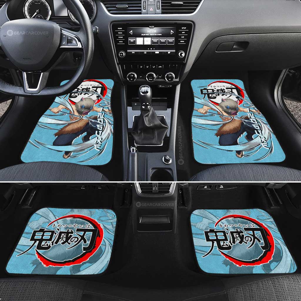 Demon Slayer Car Mats Inosuke Hashibira Car Floor Mats Demon Slayer Car Floor Mats