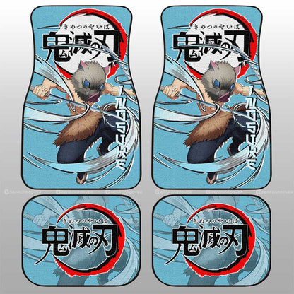 Demon Slayer Car Mats Inosuke Hashibira Car Floor Mats Demon Slayer Car Floor Mats