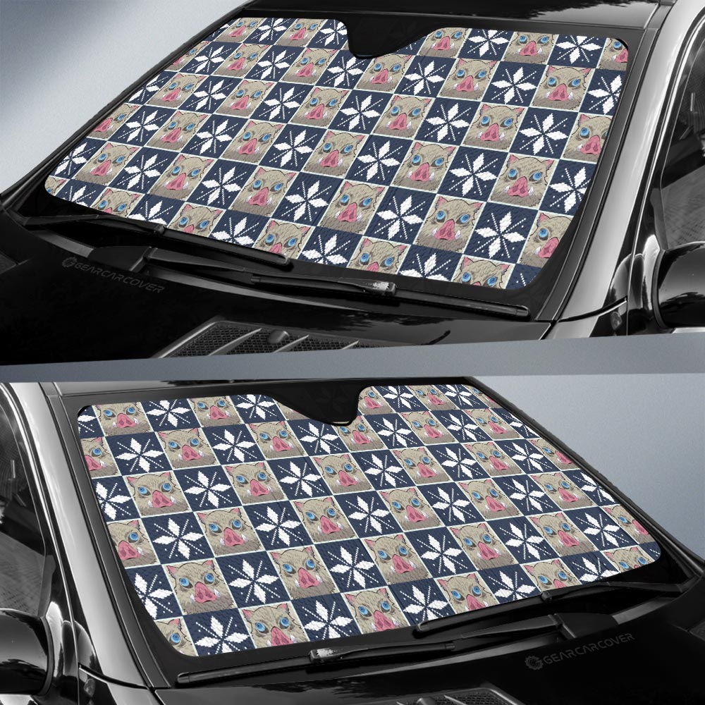 Inosuke Hashibira Car Sunshade Custom Anime Car Accessories