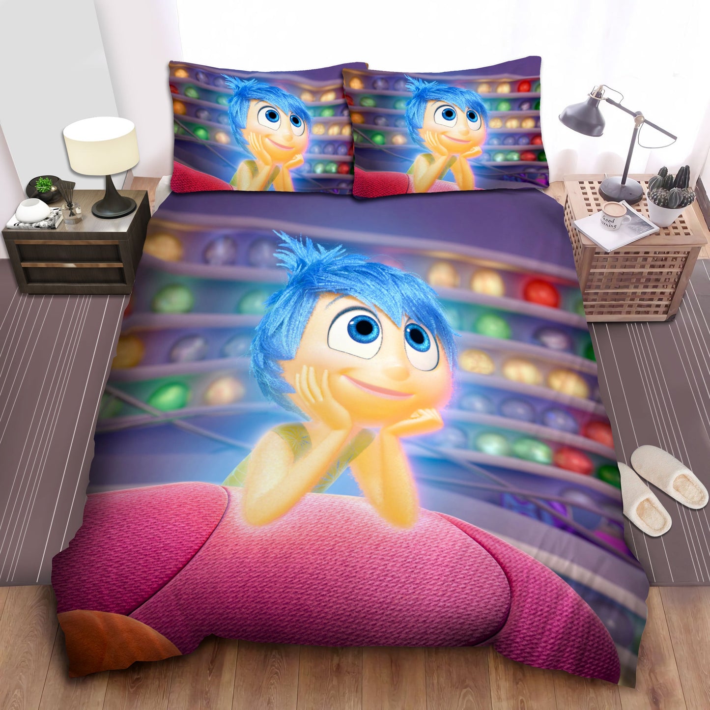 Inside Out Bedding Set DN Joy Emotion Of Riley Duvet Covers Colorful Unique Gift