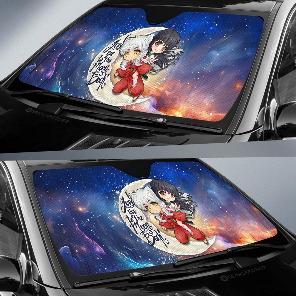 InuYasha And Kagome Car Sunshade Custom Car Accessories