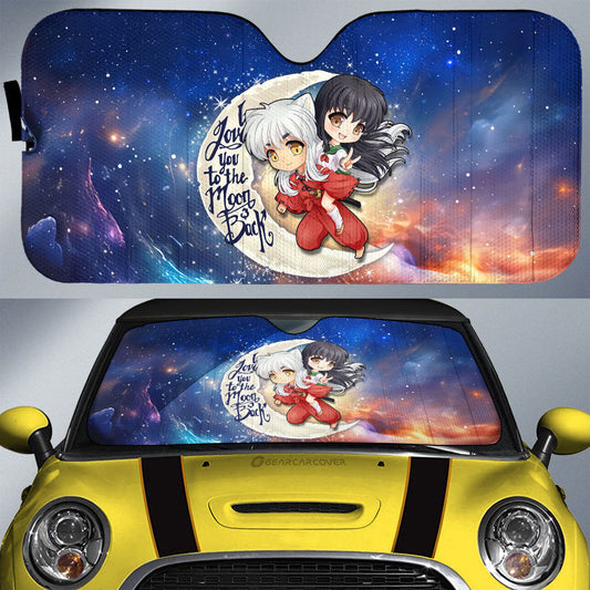 InuYasha And Kagome Car Sunshade Custom Car Accessories