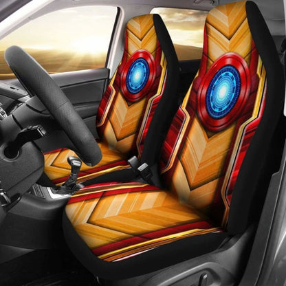 Iron Man Car Seat Covers Iron Man Energy Core Graphic Seat Covers Yellow