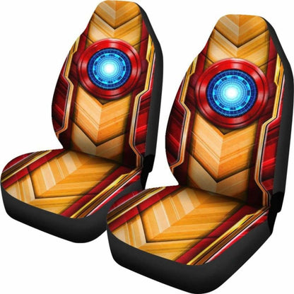 Iron Man Car Seat Covers Iron Man Energy Core Graphic Seat Covers Yellow