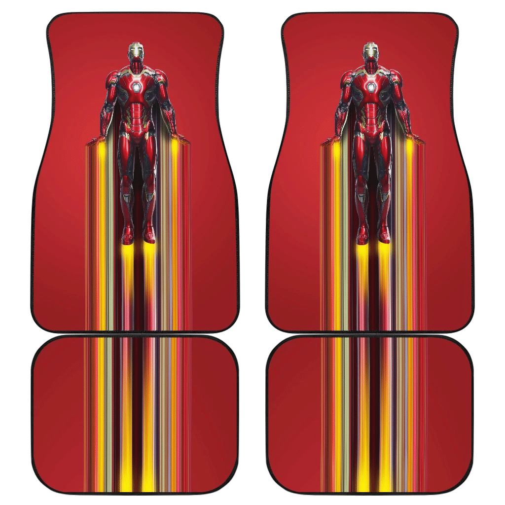 MV Car Floor Mats MV IronMan Avengers Start Flying Up Car Mats