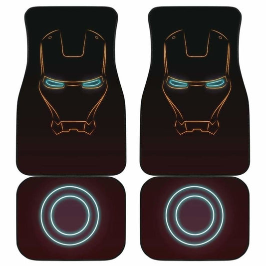 MV Car Floor Mats MV IronMan Helmet Suit Core Energy Light Line Car Mats