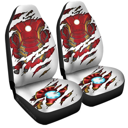 Iron Man Car Seat Covers Iron Man Uniform Suit Graphic Seat Covers Red White