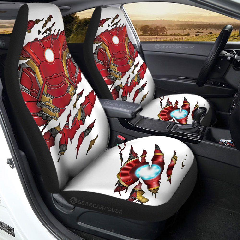 Iron Man Car Seat Covers Iron Man Uniform Suit Graphic Seat Covers Red White