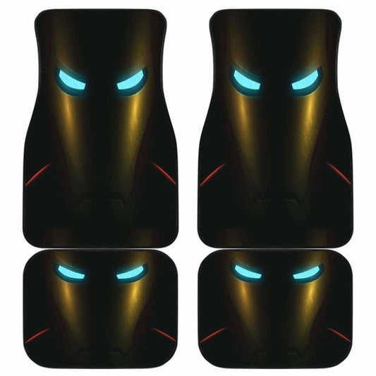 MV Car Floor Mats IronMan Mark 50 Helmet Eyes Glow In The Dark Car Mats