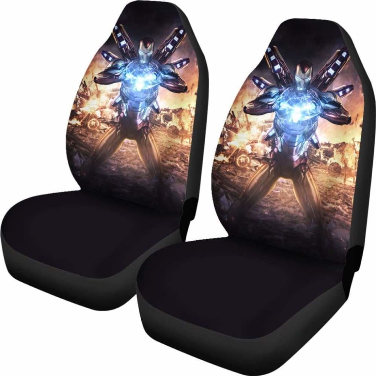 Iron Man Car Seat Covers Iron Man Mark 50 Graphic Seat Covers Colorful