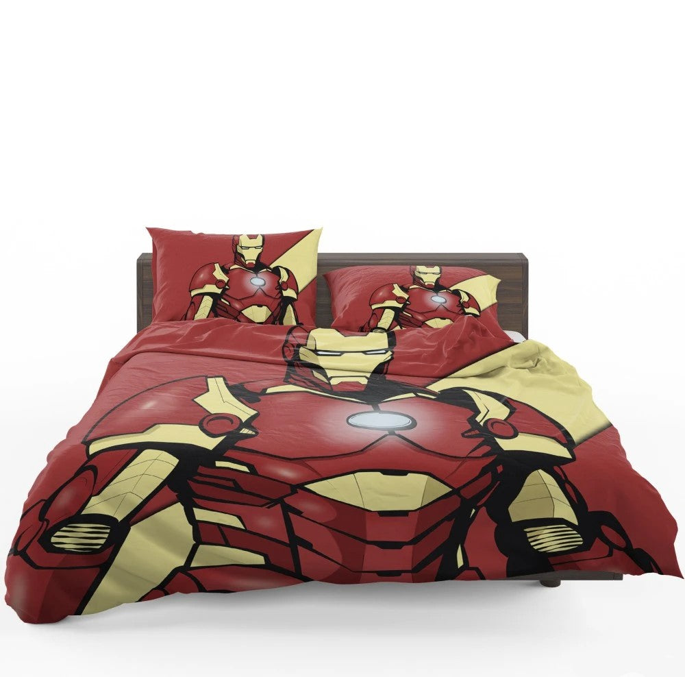 Iron Man Bedding Set MV Iron Man Superhero Genius Comic Duvet Covers Red Unique Gift