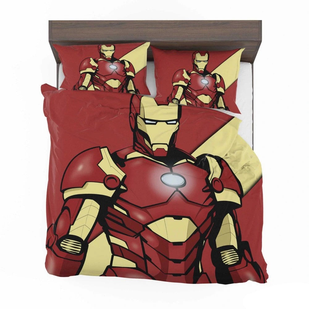 Iron Man Bedding Set MV Iron Man Superhero Genius Comic Duvet Covers Red Unique Gift