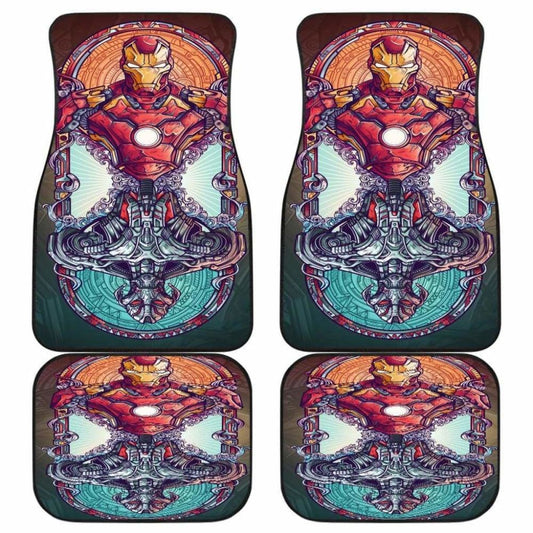MV Car Floor Mats MV IronMan And Ultron Art Graphic Car Mats