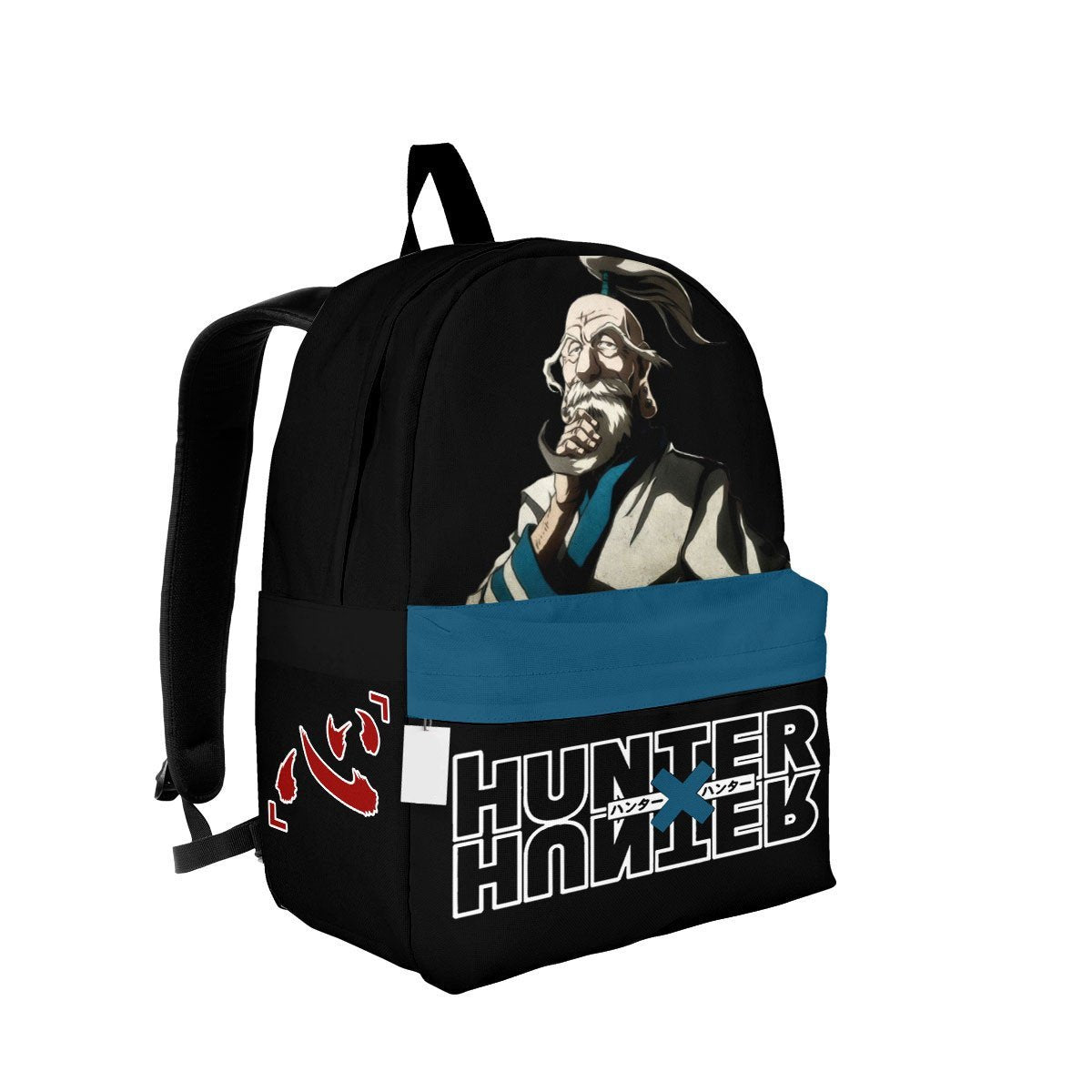 Hunter X Hunter Backpack Hunter X Hunter Isaac Netero Graphic Backpacks Black Blue