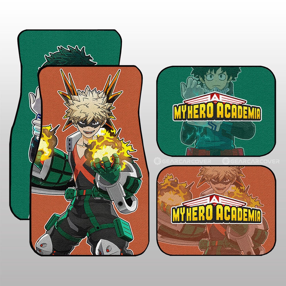 My Hero Academia Car Mats Izuku And Katsuki Car Floor Mats Main Heros