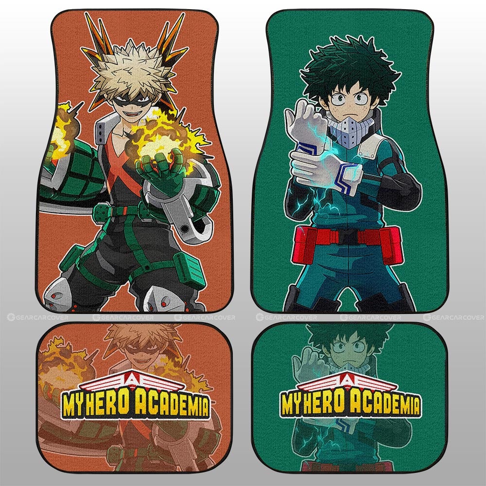 My Hero Academia Car Mats Izuku And Katsuki Car Floor Mats Main Heros