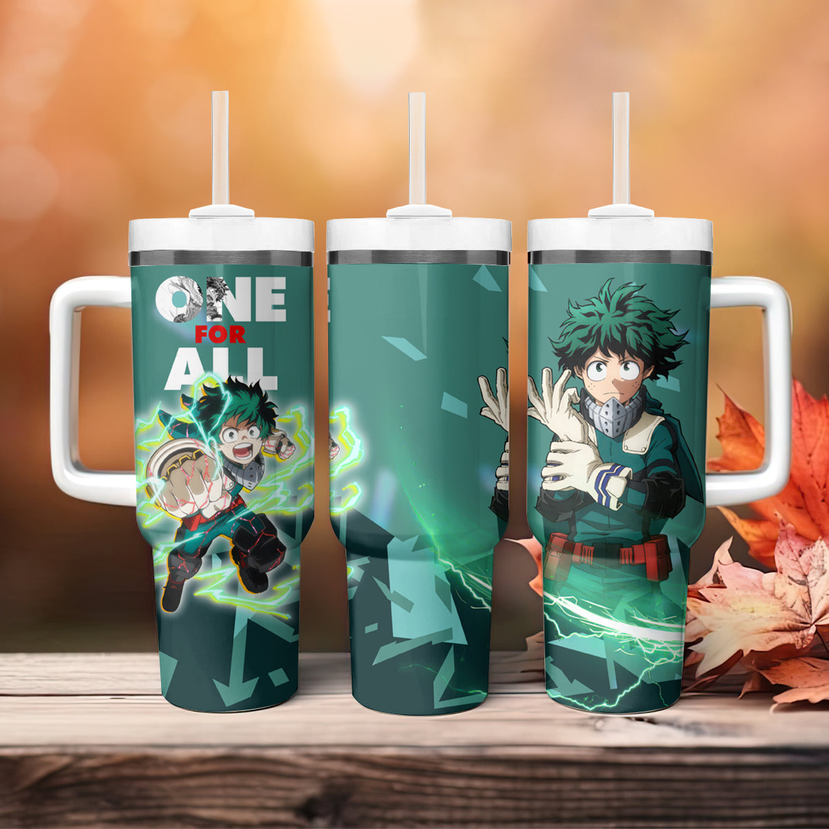 My Hero Academia 40 Oz Tumbler Izuku Midoriya One For All Tumbler 40 Oz Green