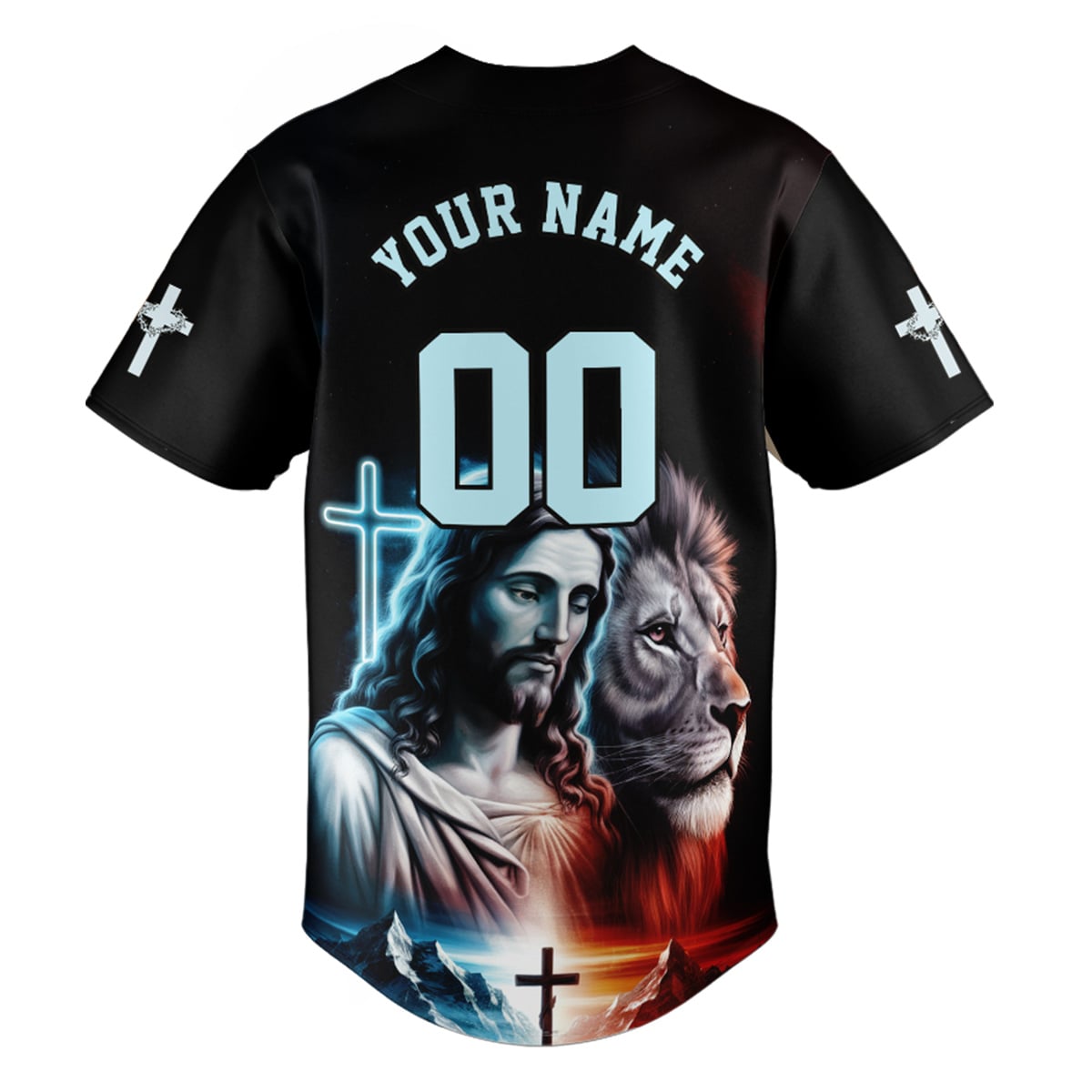 Man of god Jesus and Lion Baseball Jersey Bundle