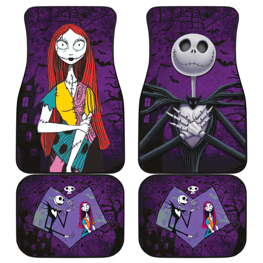 TNBC Car Floor Mats Jack Skellington And Sally TNBC Graphic Floor Mats