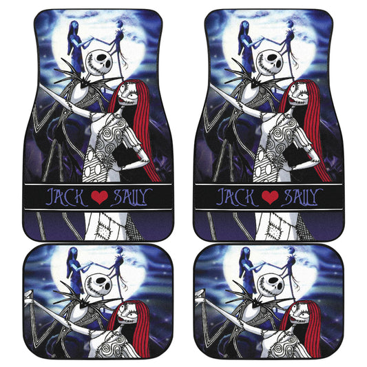 TNBC Car Floor Mats Jack And Sally Dancing Under The Moon Floor Mats