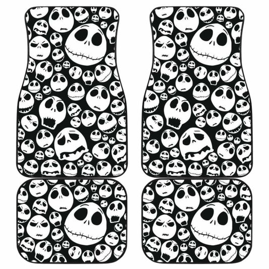 TNBC Car Floor Mats Jack Skellington Face Emotions Pattern Floor Mats