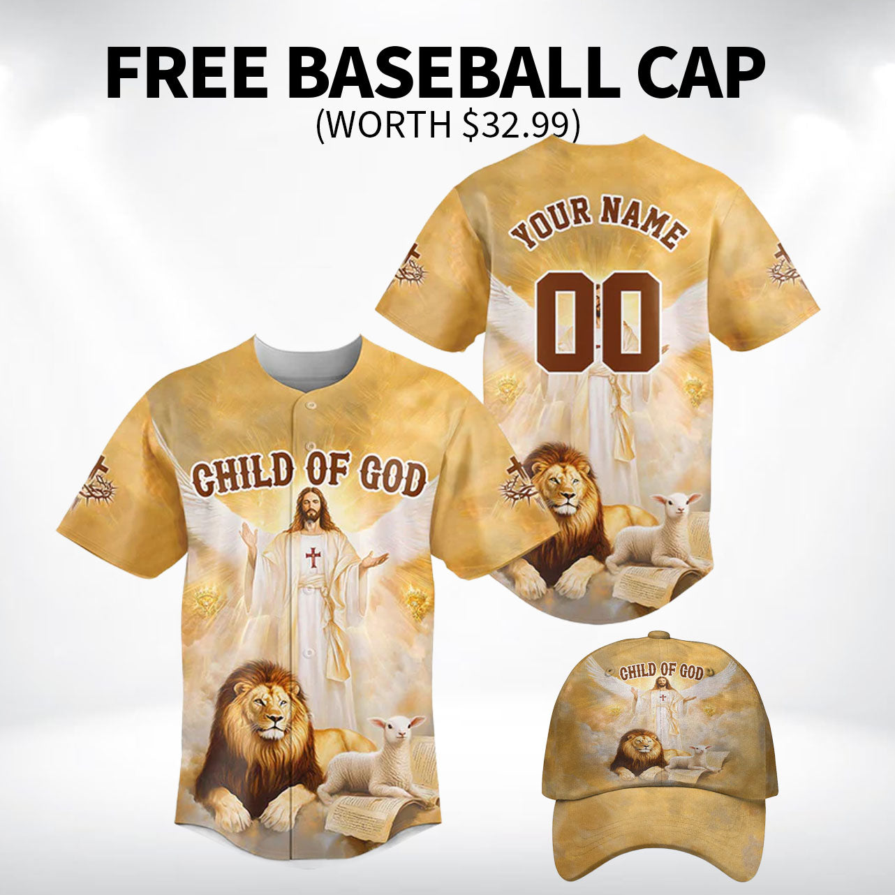 Jesus Child Of God Baseball Jersey Bundle