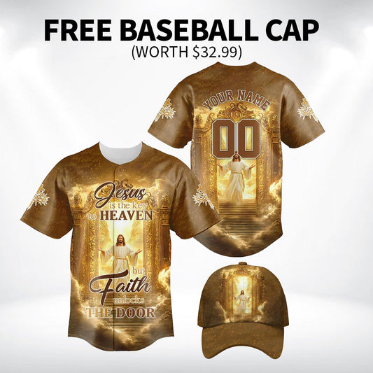 Jesus is the Key to Heaven Baseball Jersey Bundle