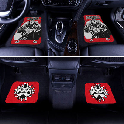 One Piece Car Mats One Piece Jinbe Jolly Roger Symbol Car Floor Mats Red White