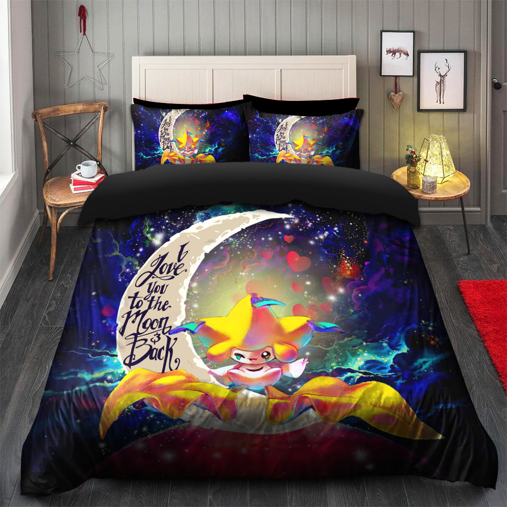 Jirachi Love You To The Moon Galaxy Bedding Set