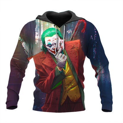 Joker Hoodie DC Joker Playing Card Graphic Hoodie Colorful Unisex