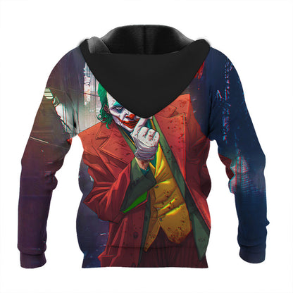 Joker Hoodie DC Joker Playing Card Graphic Hoodie Colorful Unisex